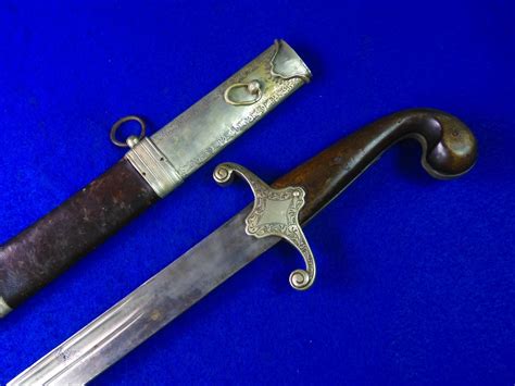 Antique Old Century Turkish Middle East Shamshir Sword W Scabbard