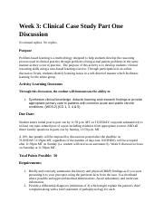 NR511 Wk3 Casestudy Docx Week 3 Clinical Case Study Part One