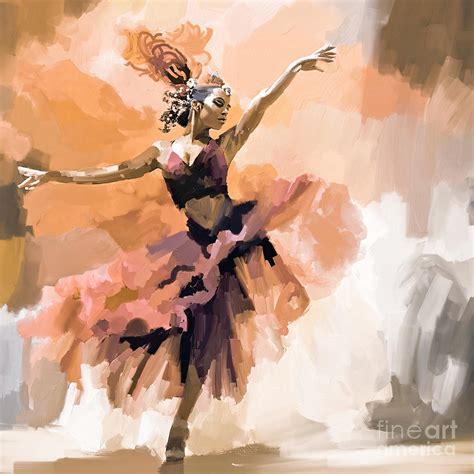 Beautiful Ballerina Dance Art Yt Painting By Gull G Fine Art America