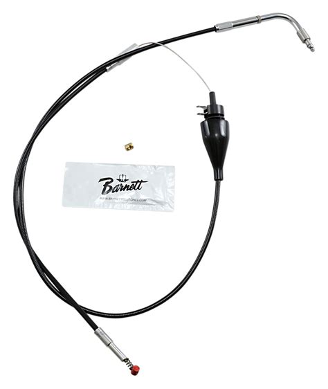 Barnett Black Vinyl Idle Cable For Harley Touring With Cruise 2002 2006