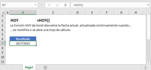 Función HOY en Excel y Google Sheets Automate Excel