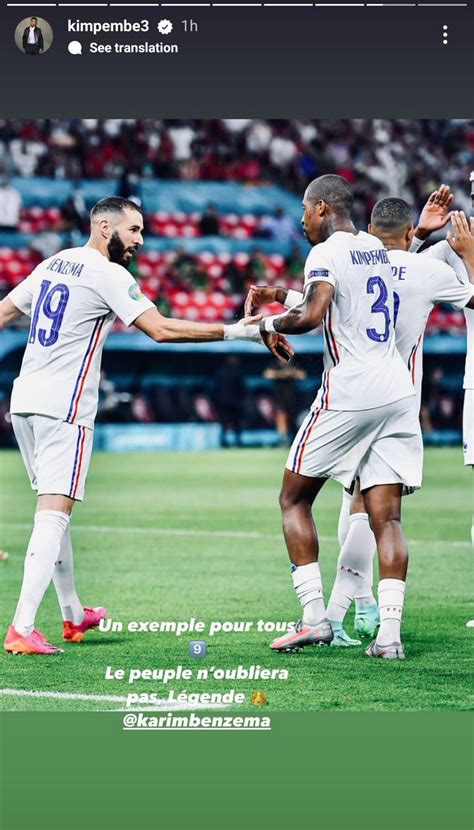 LosMadridistas On Twitter Presnel Kimpembe Via Story Instagram