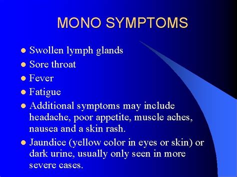 MONO Created by VSU Student Health Center MONO