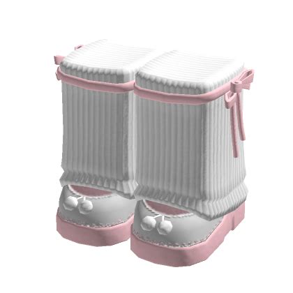 Leg Warmers W Pom Platform Pink Roblox