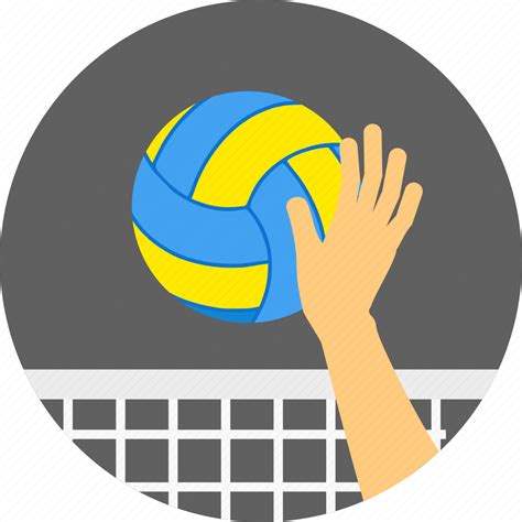 Volly Ball Game Playing Playing Volley Volleyball Icon Download