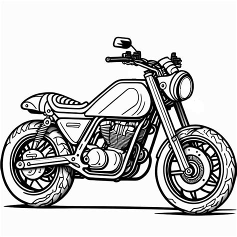 Desenho Para Colorir Moto 40 Educarolando Aprender Brincando