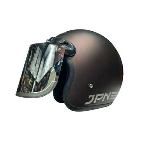 Jual Helm Bogo Retro Jpn Arc Sparkling Doff Kaca Visor Flat Datar