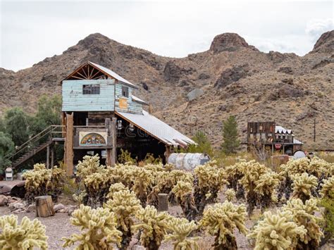 Abandoned Retro Building Of The Nelson Ghost Town Editorial Stock Photo