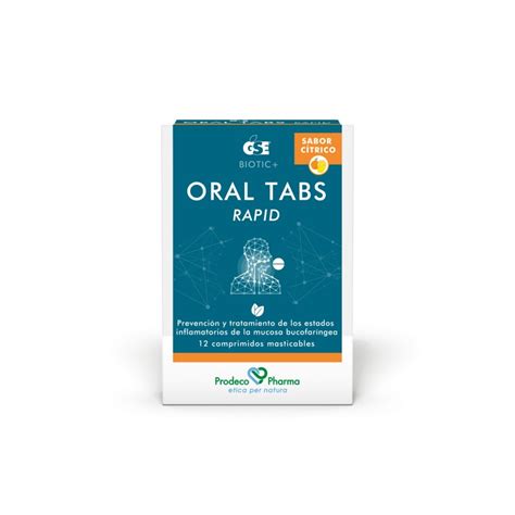 Gse Oral Tabs Rapid 12 Comprimidos Masticables Sabor Citrico