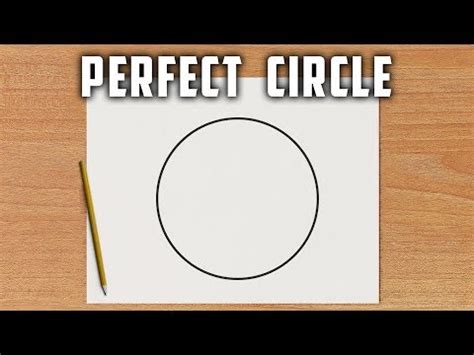 How To Draw A Perfect Circle By Hand Easy Trick Youtube