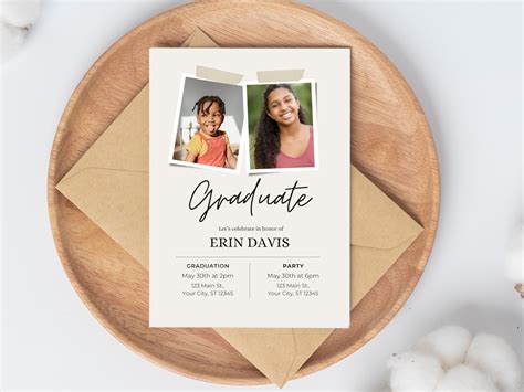 Printable Evite Graduation Party Invite Graduation E Invite Digital