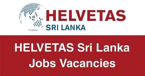 Project Officer Job Vacancy At Helvetas Sri Lanka Application