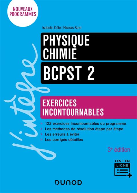 Physique Chimie Exercices Incontournables Bcpst Livre Et Ebook