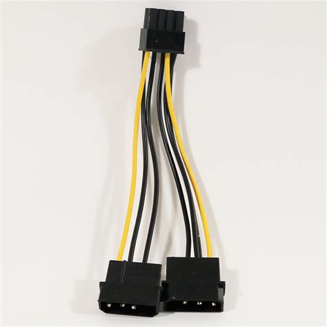 Power Supply Cable Connection Motherboard Male To Female Dual Molex