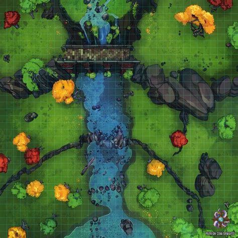 River Crossing Battle Map By Hassly Tabletop Rpg Maps Fantasy Map Tree Map