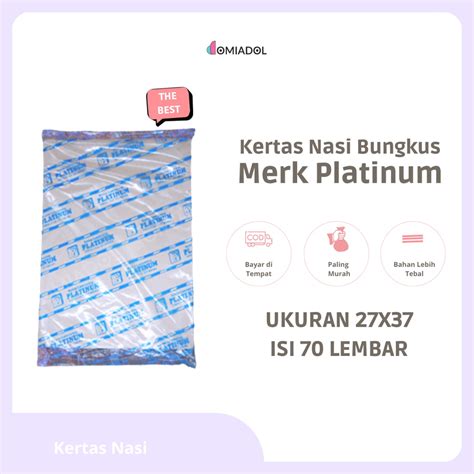 Jual Kertas Nasi Coklat Platinum 27x37 Cm 70 Pcs Shopee Indonesia