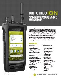 Mototrbo Ion Portable Smart Radio Motorola Solutions Anz