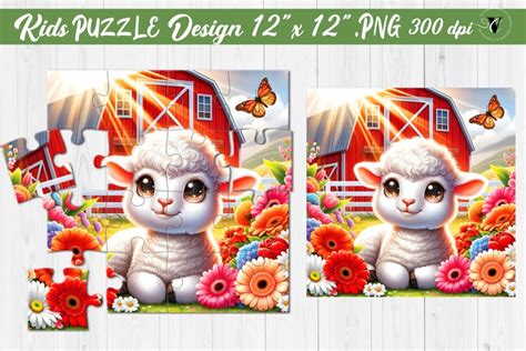 Kids puzzle | Baby Farm animals (3350320)