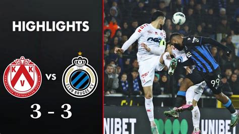 Kv Kortrijk Vs Club Brugge Highlights Fc Bruges Courtrai