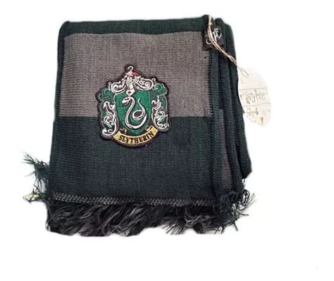 Bufanda Slytherin Harry Potter Rayada Original Oficial Hp MercadoLibre