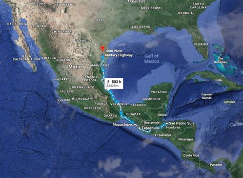 Migrant Caravan Map Asylum Seekers Move North Through Mexico Toward U