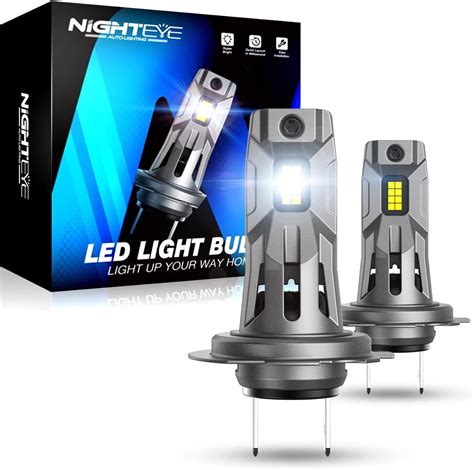 NIGHTEYE H7 LED Headlight Bulb 60W 12000LM H7 LED Headlights