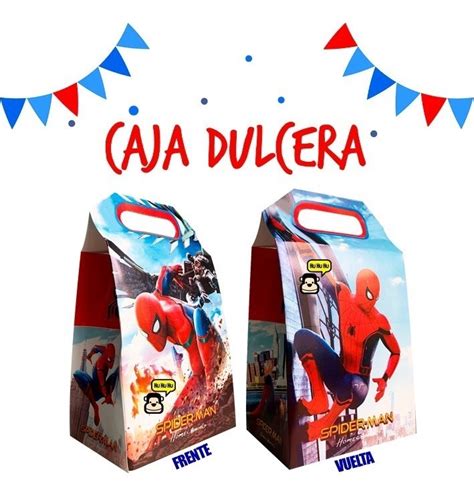 Spiderman Hombre Ara A Dulceros Caja Dulcera Bolo Mercado Libre