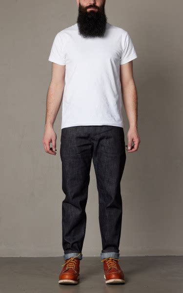 Naked Famous Denim Easy Guy Broken Twill Slub Stretch Selvedge Indigo