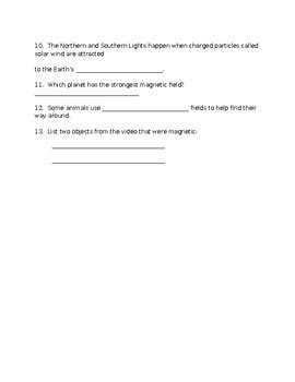 Bill Nye Magnetism Episode Worksheet By Ms Frizzle Wannabe Tpt