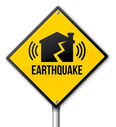 Earthquake Sign Stock Illustration - Download Image Now - Earthquake ...