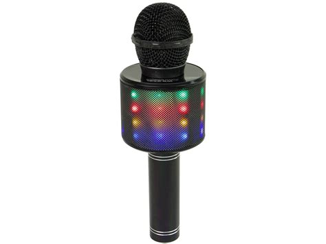 Wireless Microphone USB Speaker Karaoke Recording Model WS 858 Black