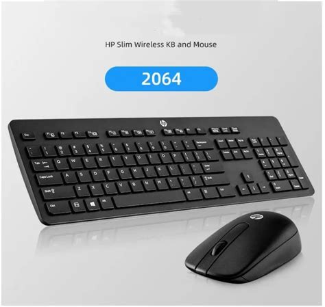 Teclado Y Rat N Inal Mbricos L Ser Sk2064 Original Para HP Business