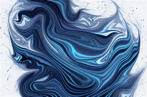 Premium Photo | Fluid abstract background dark indigo art Blue paint ...