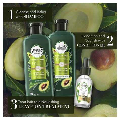 Buy Herbal Essences Bio Renew Potent Aloe Avocado Oil Hair And Scalp Shampoo 400ml Online At