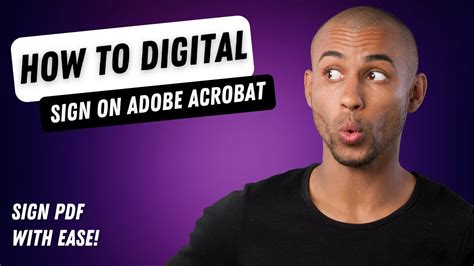 How To Digital Esign A Pdf On Adobe Acrobat Youtube