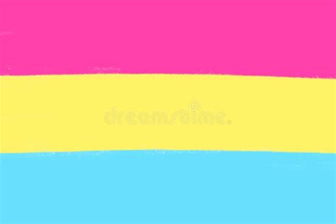 Bandeira Pansexual Da Cor Do Símbolo Do Lgbt Do Movimento Minorias