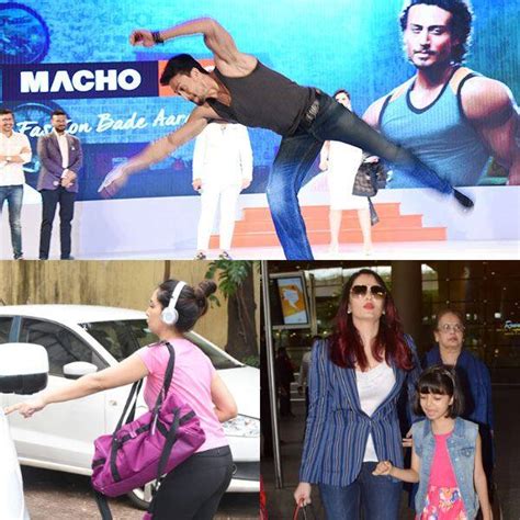 Tiger Shroff Aishwarya Rai Bachchan Kim Sharma S Awkward Pictures