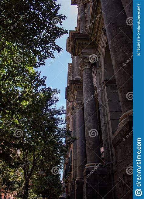 Napoli Italy July 11 2019 Vistas A La Fachada De La Arquitectura