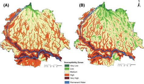 Derived Flood Susceptibility Classes Using A Frequency Ratio Model B Download Scientific