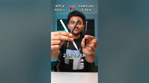 Apple Pencil Vs S Pen Vs 2 In 1 Pen 🔥 Shorts Youtube