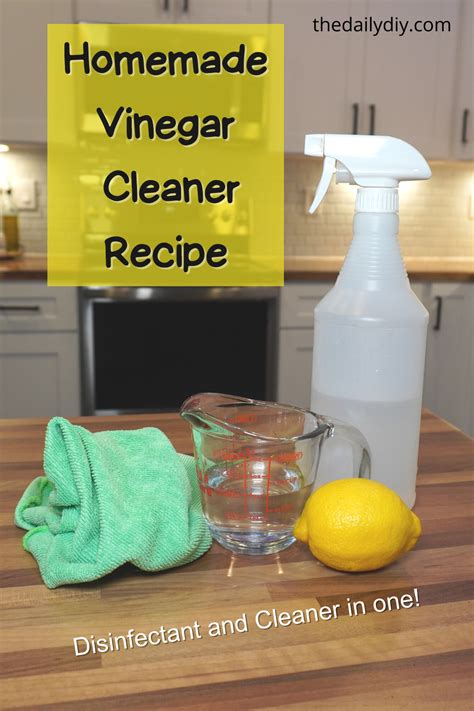 Vinegar Cleaning Spray DIY For Homemade Non Toxic Cleaning Products En 2024