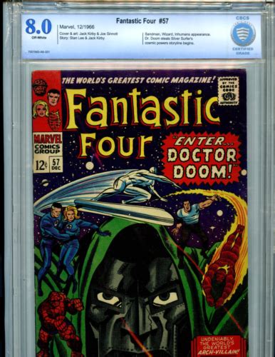 Fantastic Four Cgc Vf Marvel Inhumans Dr Doom Amricons