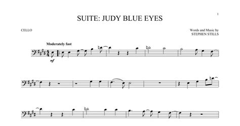 Suite Judy Blue Eyes Cello Solo Print Sheet Music Now