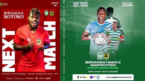 Gpl Week Bofoakwa Tano Vs Asante Kotoko Live Commentary Youtube