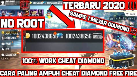 TERBARU CARA CHEAT DIAMOND FREE FIRE NO ROOT 2020 AUTO SULTAN