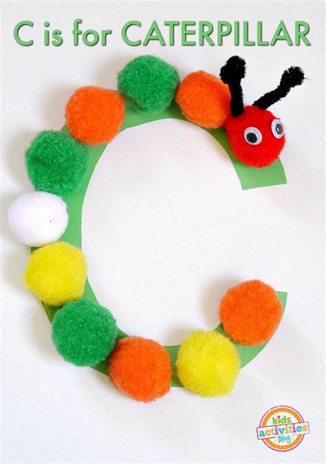 Letter C Craft C Is For Caterpillar Preschool Craft Letter C Crafts