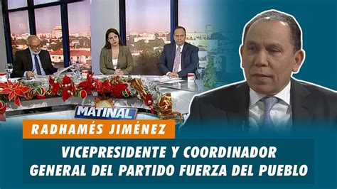 Radhamés Jiménez Vicepresidente y coordinador general del partido