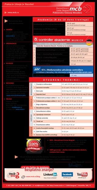 Mcb Menad Ment Centar Beograd Prole E Pdf