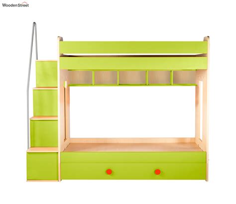 Buy Flexi Bunk with Trundle Bed (Green) at 20% OFF Online | Wooden Street