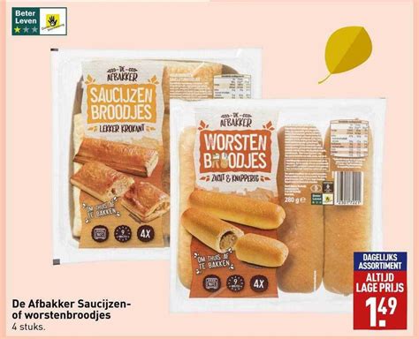 De Afbakker Saucijzen Of Worstenbroodjes Aanbieding Bij Aldi